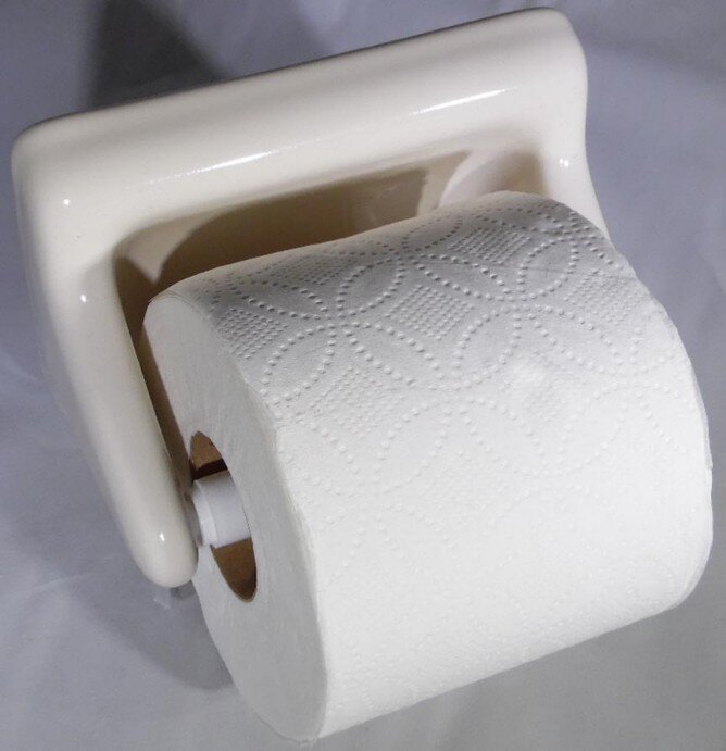 Ceramic toilet paper holders from AC Products