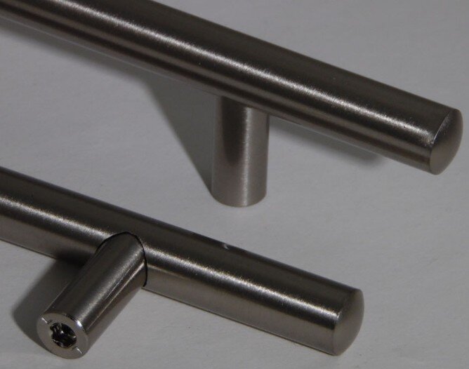 2-3/4" center to center cabinet handles brushed nickel