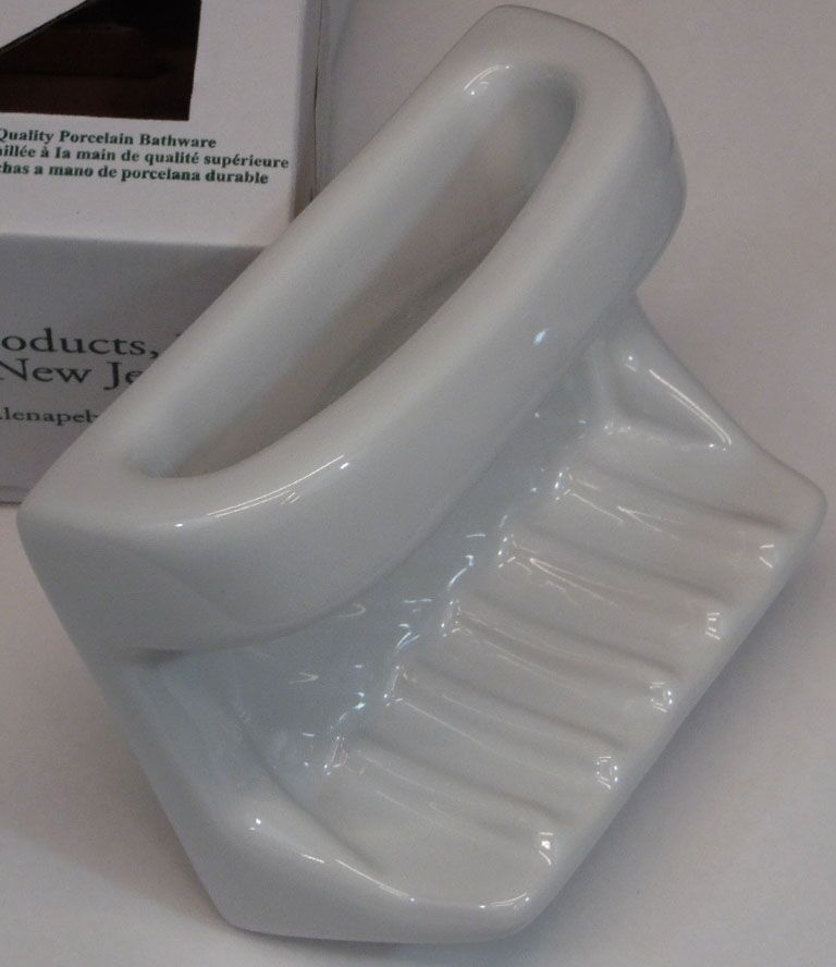 Lenape Bone Ceramic Wall Mount Soap Dish - 4 in x 6 in