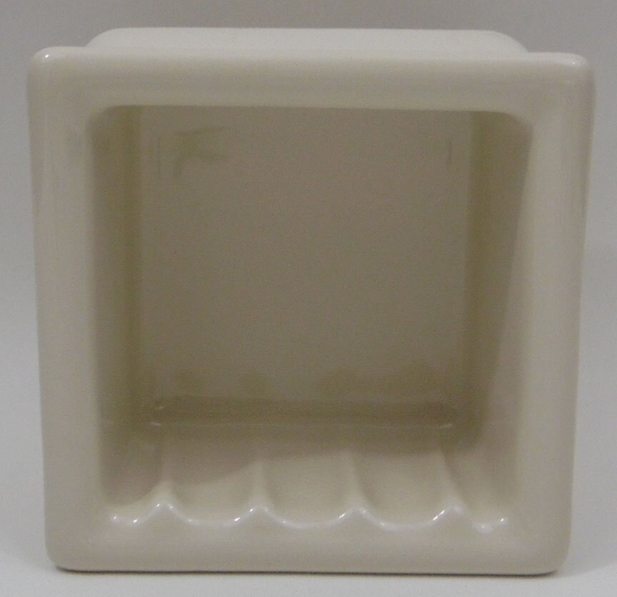 33 colors of recessed ceramic soap dishes, shampoo cubbies, tp