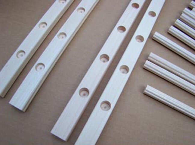 Cabinet Accessories - Ready to Assemble Solid Wood Plate Display Rack Kit  by Omega National at