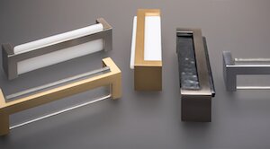 Sietto Skyline collection of modern glass decorative cabinet pulls